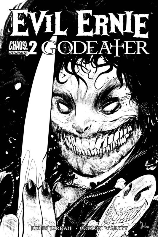 EVIL ERNIE GODEATER #2 (OF 5) CVR C 1:10 B&W VARIANT