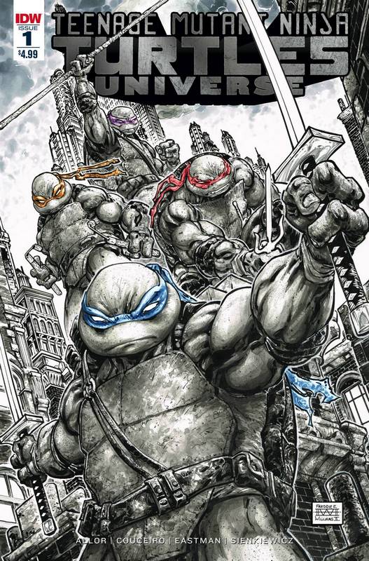 TMNT UNIVERSE #1 BLANK SKETCH CVR