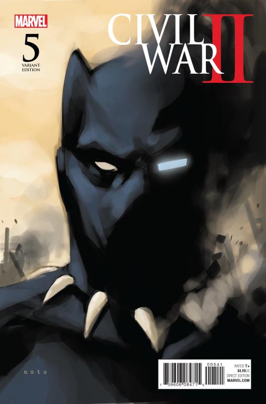 CIVIL WAR II #5 (OF 7) 1:10 NOTO BLACK PANTHER VARIANT