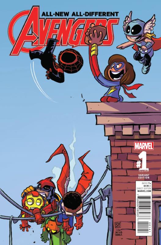 ALL NEW ALL DIFFERENT AVENGERS ANNUAL #1 YOUNG VARIANT