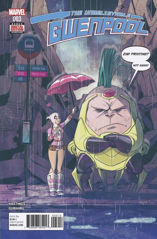 GWENPOOL #3 STACEY LEE 2ND PTG VARIANT