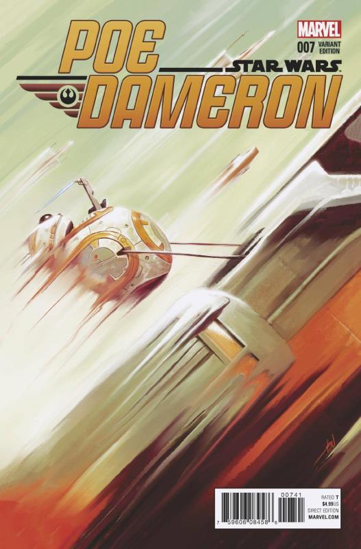 STAR WARS POE DAMERON #7 DEL MUNDO BB 8 VARIANT