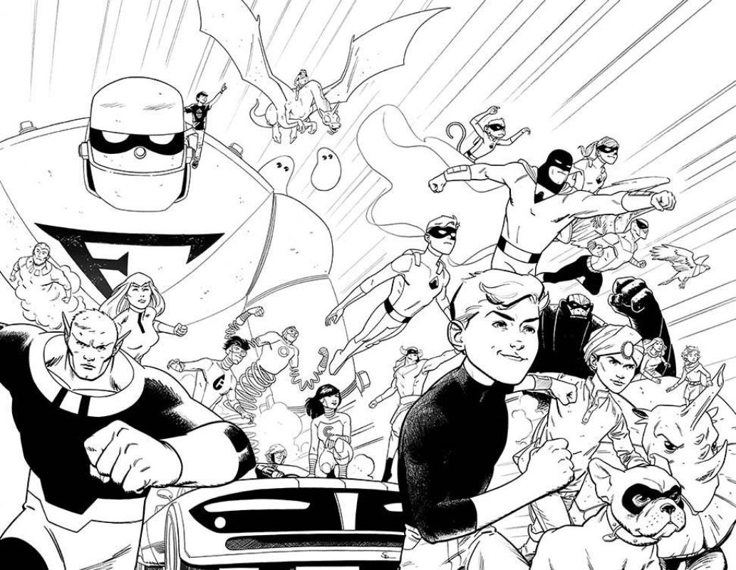 FUTURE QUEST #1 COLORING BOOK VARIANT ED