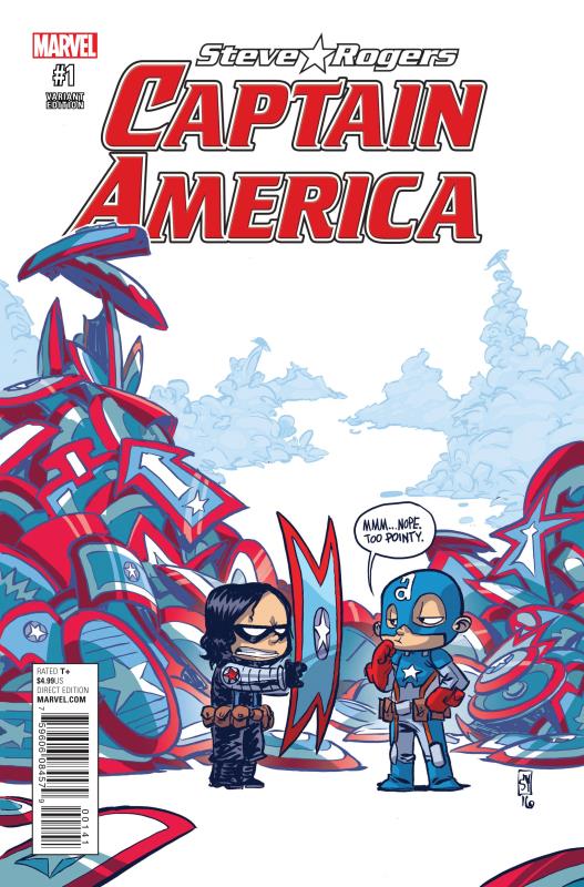 CAPTAIN AMERICA STEVE ROGERS #1 YOUNG VARIANT