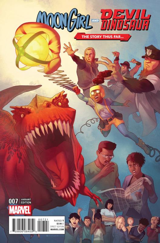 MOON GIRL AND DEVIL DINOSAUR #7 STORY THUS FAR VARIANT