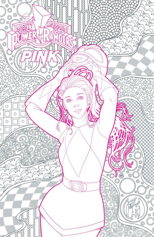 POWER RANGERS PINK #1 UNLOCK BLANK SKETCH VARIANT