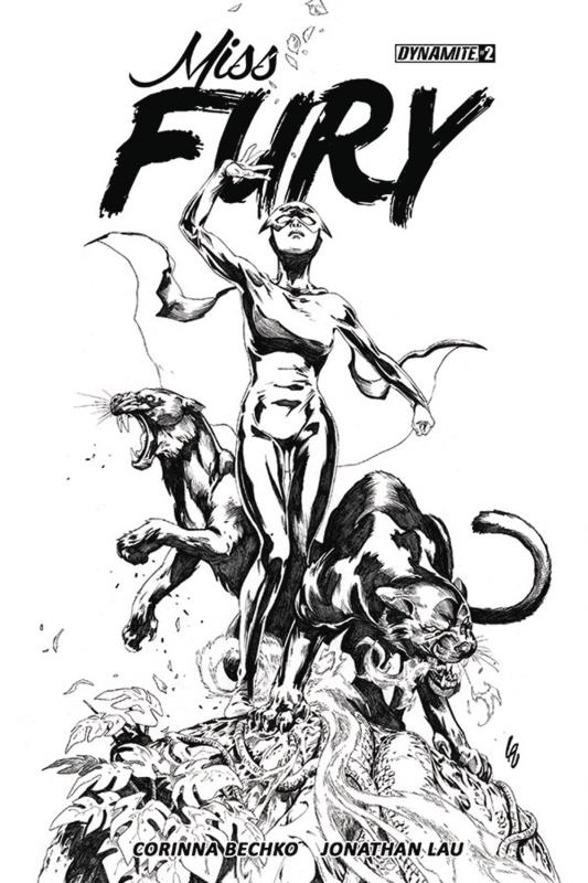 MISS FURY VOL 2 #2 CVR C 1:15 LAU B&W VARIANT