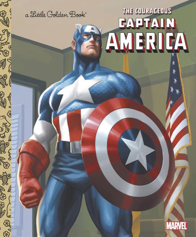 COURAGEOUS CAPT AMERICA LITTLE GOLDEN BOOK