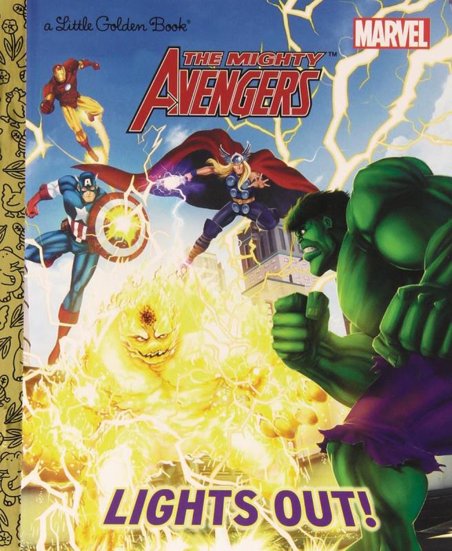 MIGHTY AVENGERS LIGHTS OUT LITTLE GOLDEN BOOK REISSUE