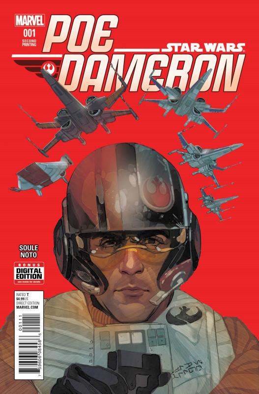 STAR WARS POE DAMERON #1 NOTO 2ND PTG VARIANT