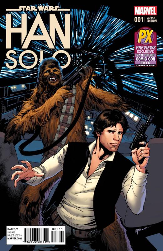 SDCC 2016 STAR WARS HAN SOLO #1 (OF 5) LUPACCHINO VARIANT