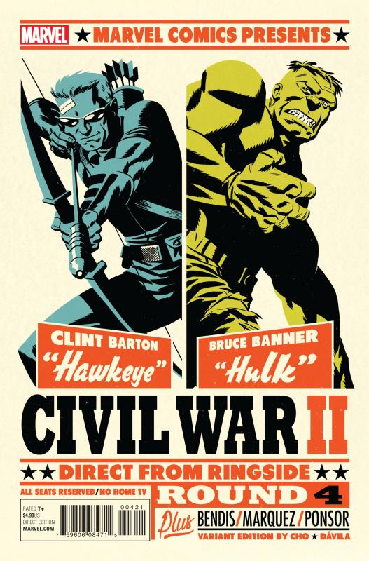 CIVIL WAR II #4 (OF 7) MICHEAL CHO VARIANT