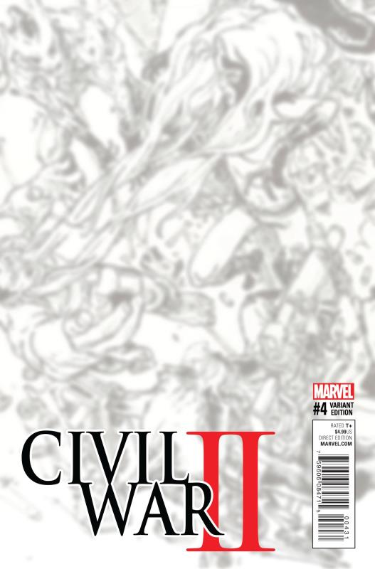 CIVIL WAR II #4 (OF 7) GI B&W VIRGIN CONNECTING E VARIANT