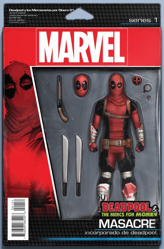 DEADPOOL AND MERCS FOR MONEY #1 CHRISTOPHER ACTION FIGURE VARIANT