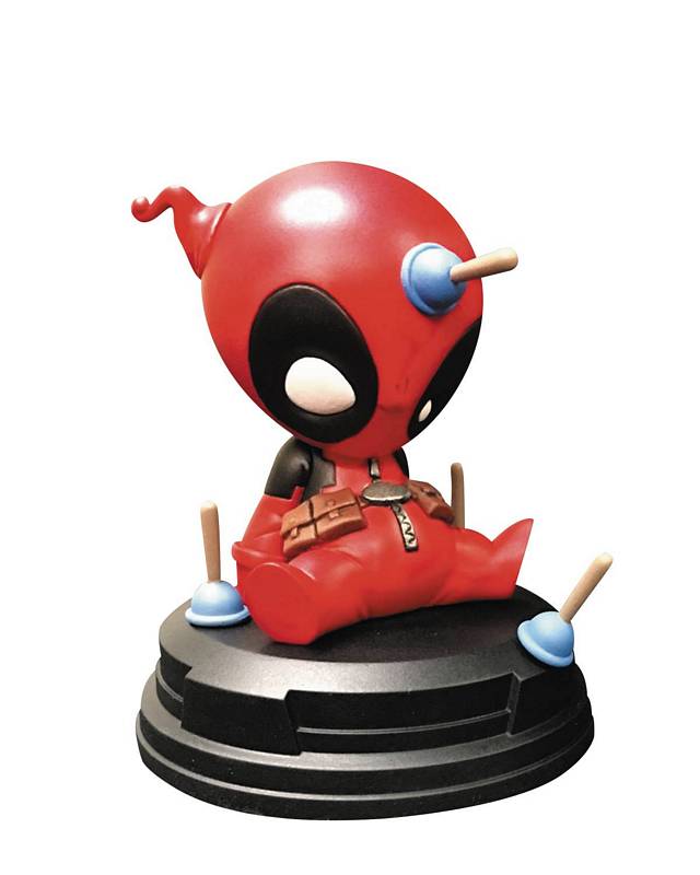 MARVEL ANIMATED STYLE DEADPOOL STATUE