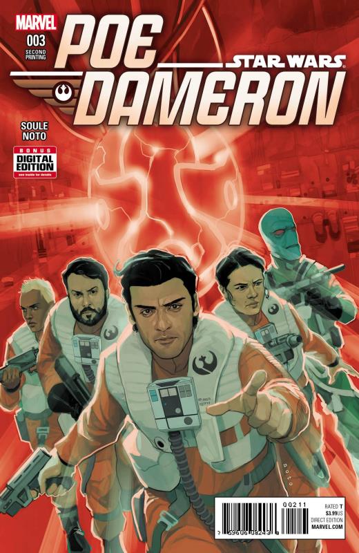 STAR WARS POE DAMERON #3 NOTO 2ND PTG VARIANT