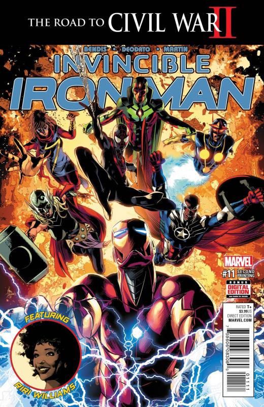 INVINCIBLE IRON MAN #11 DEODATO 2ND PTG VARIANT