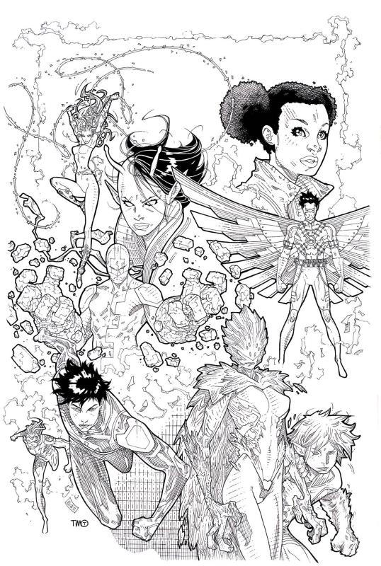 TEEN TITANS #16 ADULT COLORING BOOK VARIANT ED