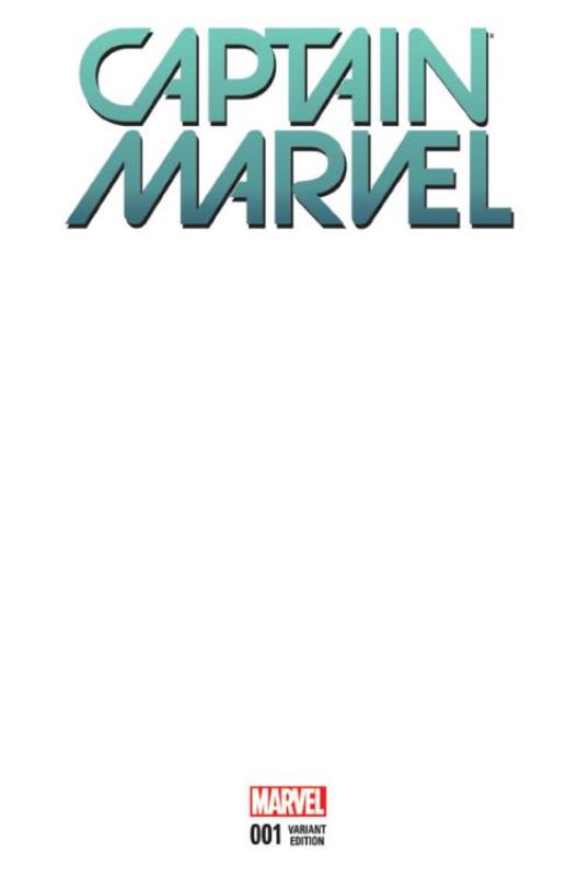 CAPTAIN MARVEL #1 BLANK VARIANT