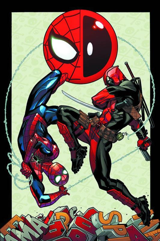 DF SPIDER-MAN DEADPOOL #1 LTD RED NICIEZA SGN