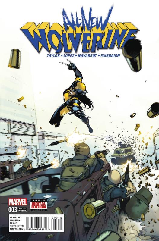 ALL NEW WOLVERINE #3 BENGAL 2ND PTG VARIANT