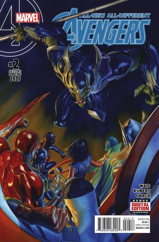 ALL NEW ALL DIFFERENT AVENGERS #2 ROSS 2ND PTG VARIANT