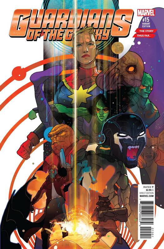 GUARDIANS OF GALAXY #15 WARD STORY THUS FAR VARIANT