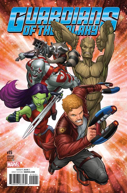 GUARDIANS OF GALAXY #15 1:10 ANIMATION VARIANT