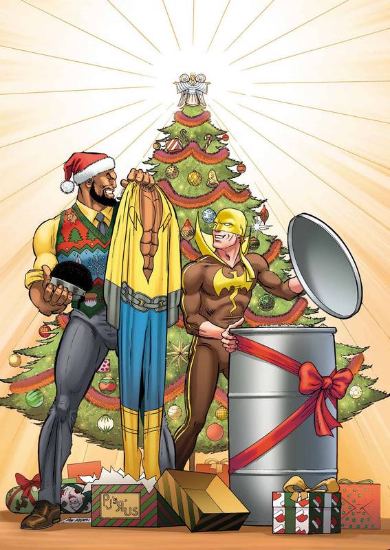 POWER MAN IRON FIST SWEET CHRISTMAS ANNUAL #1 VON EEDEN VARIANT