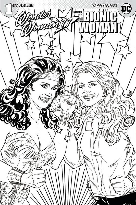 WONDER WOMAN BIONIC WOMAN 77 #1 (OF 6) CVR D COLORING BOOK