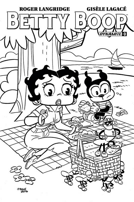 BETTY BOOP #3 (OF 4) CVR C 1:15 BONE B&W VARIANT