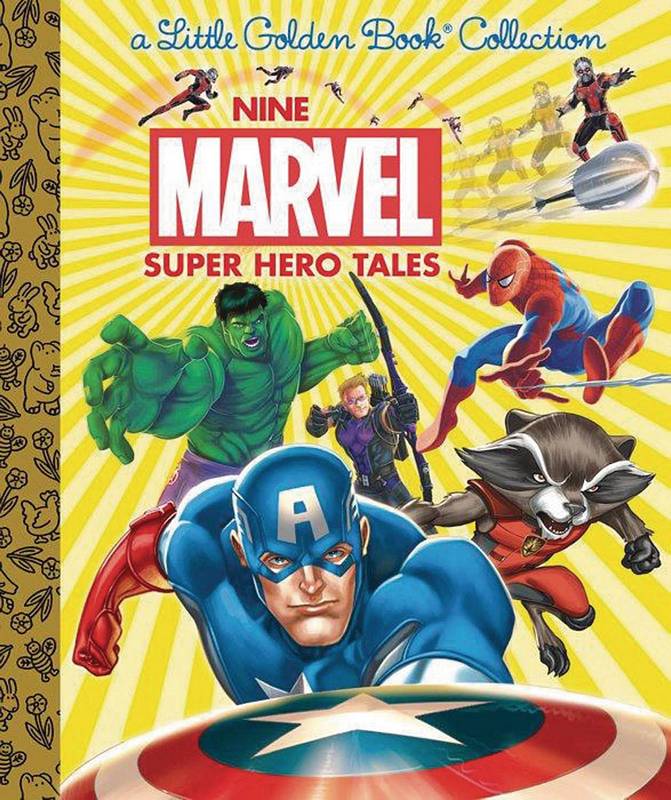 9 MARVEL SUPER HERO TALES LITTLE GOLDEN BOOK HARDCOVER
