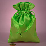 SMALL DICE BAG SATIN LIME