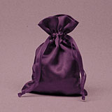 SMALL DICE BAG SATIN PURPLE