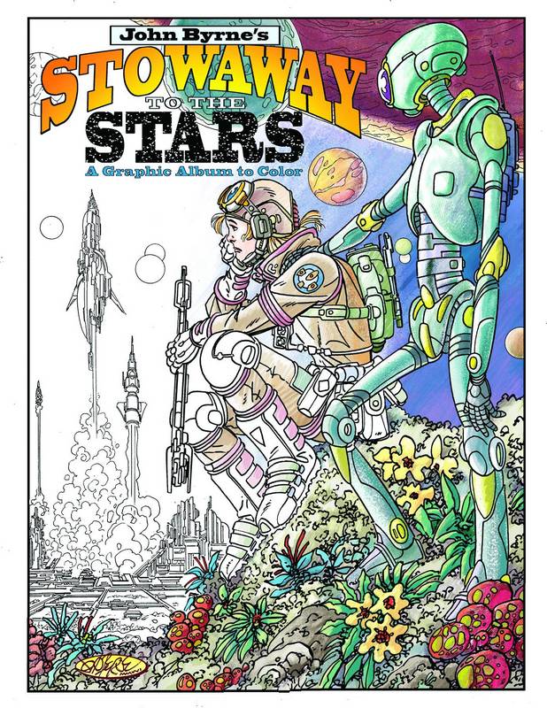 JOHN BYRNE STOWAWAY TO THE STARS GRAPHIC ABLUM TO COLOR TP