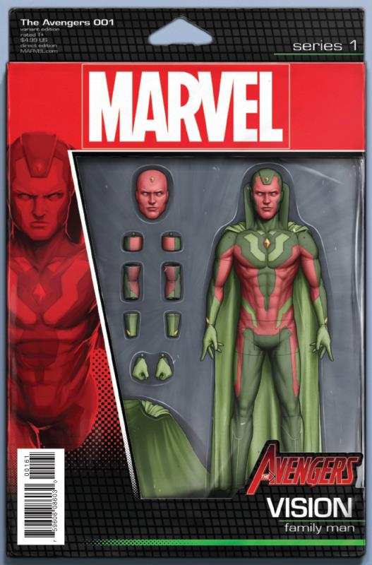 AVENGERS (NOW 2016) #1 CHRISTOPHER ACTION FIGURE VARIANT