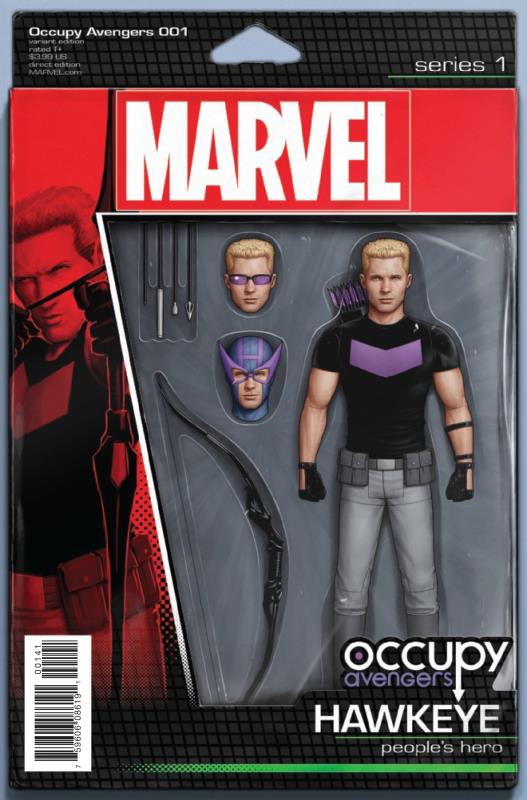 OCCUPY AVENGERS #1 CHRISTOPHER ACTION FIGURE VARIANT