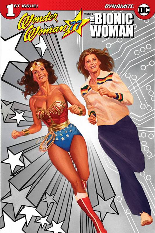 WONDER WOMAN 77 BIONIC WOMAN #1 (OF 6) 1:15 FOC ROSS SPOT COLOR VARIANT