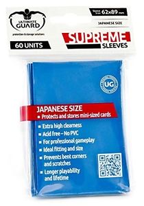 ULTIMATE GUARD SUPREME SLEEVES ROYAL BLUE JAPANESE SIZE