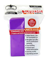 ULTIMATE GUARD SUPREME SLEEVES MATTE PURPLE STANDARD SIZE