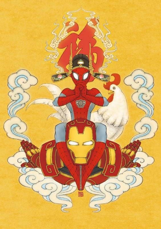 PETER PARKER SPECTACULAR SPIDER-MAN #1 1:10 WANG YEAR OF THE ROOSTER VARIANT