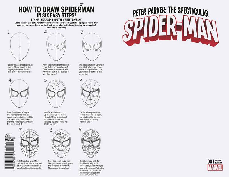 PETER PARKER SPECTACULAR SPIDER-MAN #1 BLANK VARIANT