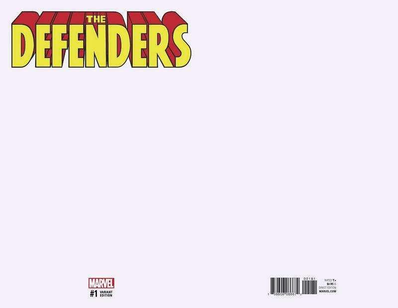 DEFENDERS #1 BLANK VARIANT