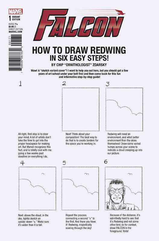 FALCON #1 ZDARSKY HOW TO DRAW VARIANT LEG