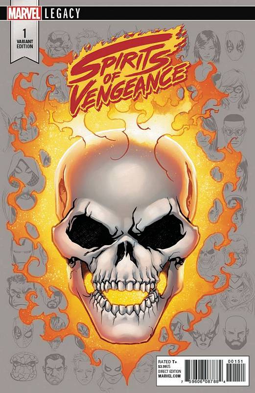 SPIRITS OF VENGEANCE #1 (OF 5) 1:10 MCKONE LEGACY HEADSHOT VARIANT LEG