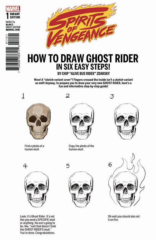 SPIRITS OF VENGEANCE #1 (OF 5) ZDARSKY HOW TO DRAW VARIANT LEG