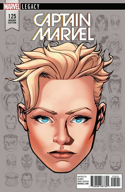 MIGHTY CAPTAIN MARVEL #125 1:10 MCKONE LEGACY HEADSHOT VARIANT LEG