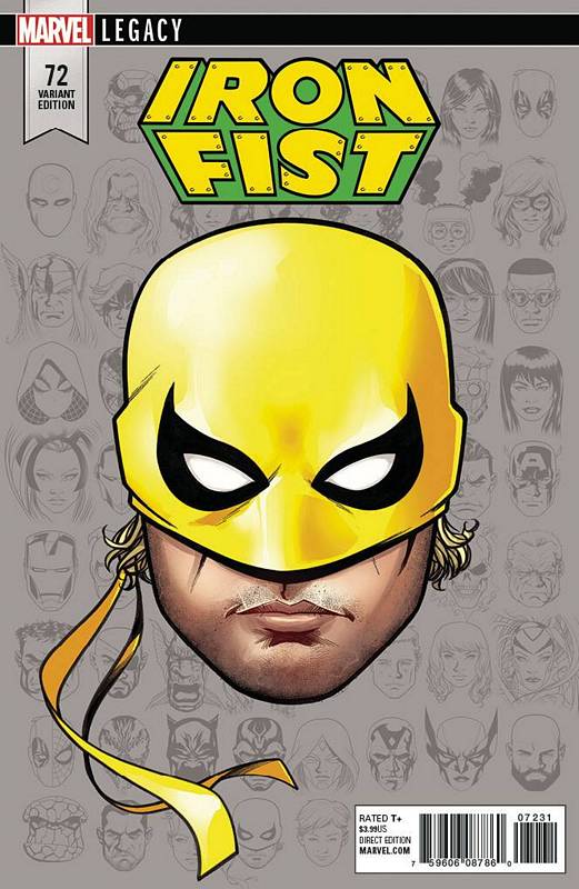 IRON FIST #73 1:10 MCKONE LEGACY HEADSHOT VARIANT LEG