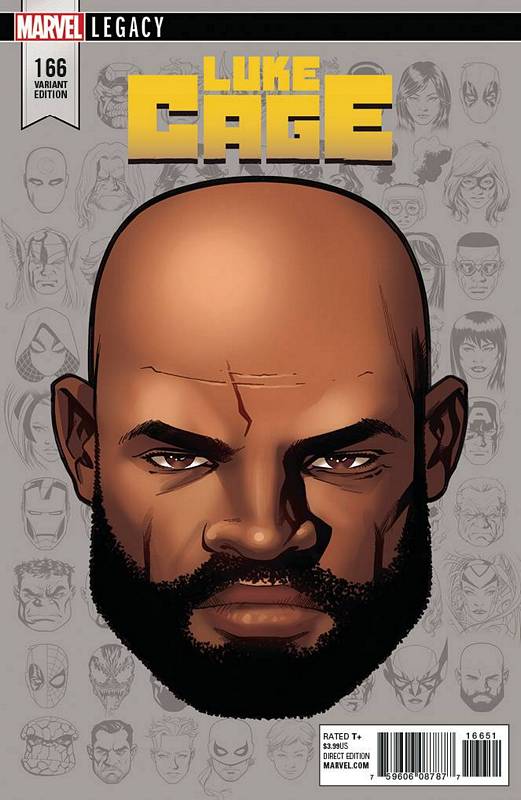 LUKE CAGE #166 MCKONE LEGACY HEADSHOT VARIANT LEG