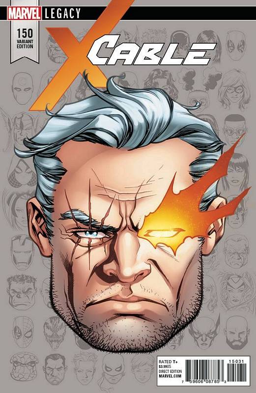 CABLE #150 1:10 MCKONE LEGACY HEADSHOT VARIANT LEG